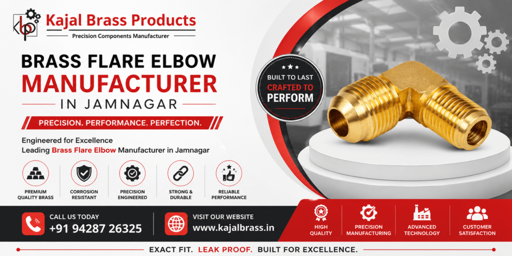 Brass Flare Elbow Manufacturer in Jamnagar