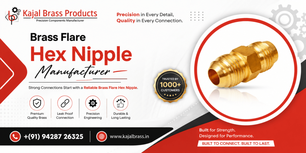 Brass Flare Hex Nipple Manufacturer